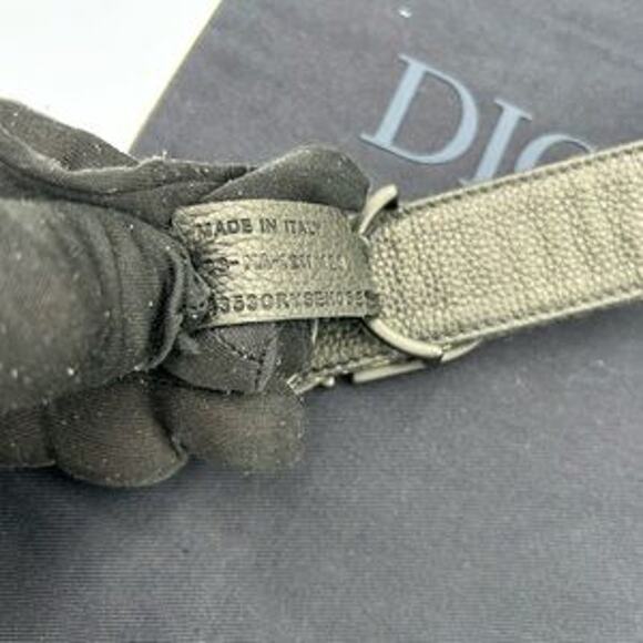 Men's Dior oblique jacquard reversible belt size 120 cm/46 inches made in Italy - Picture 4 of 13